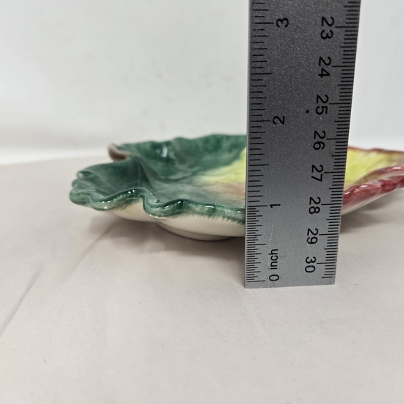 Vintage Fitz & Floyd Leaf-Shaped Decorative Plate Pattern Ironstone Sonoma - Picture 8 of 8